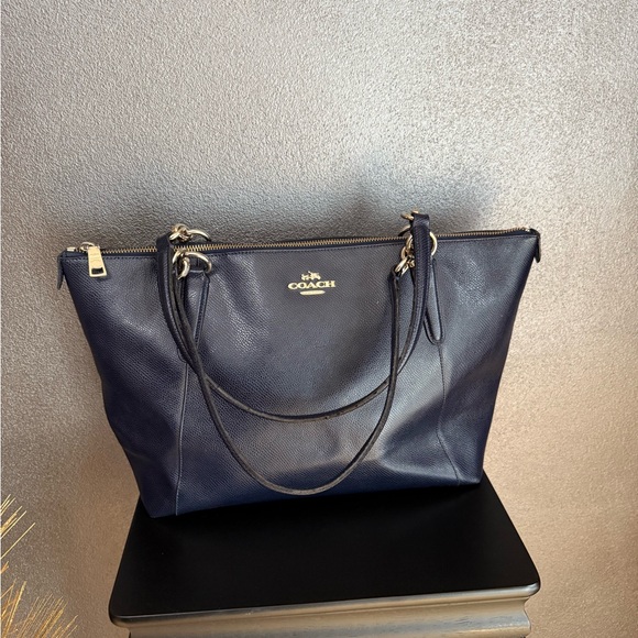 Coach Ava Navy Blue Tote Bag - Picture 12 of 15